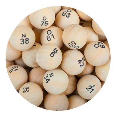 7/8" Wood Bingo Balls