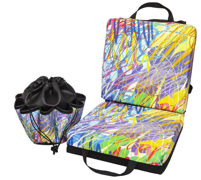 Paint Running Double Cushion & Tote Set