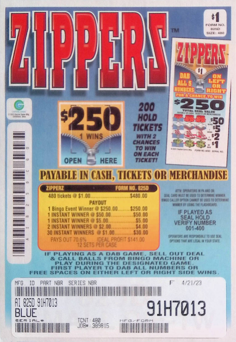Zippers Evernt Game
