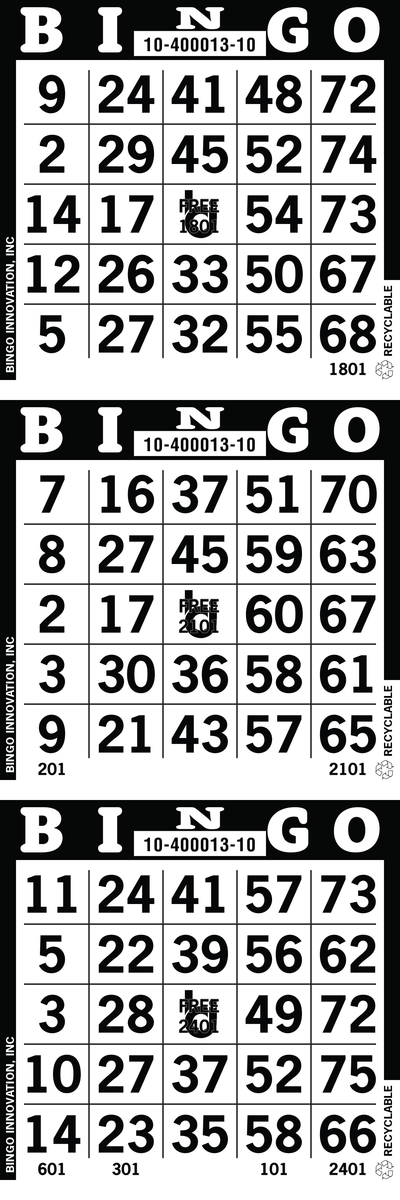 3on Bingo Paper By The Bundle