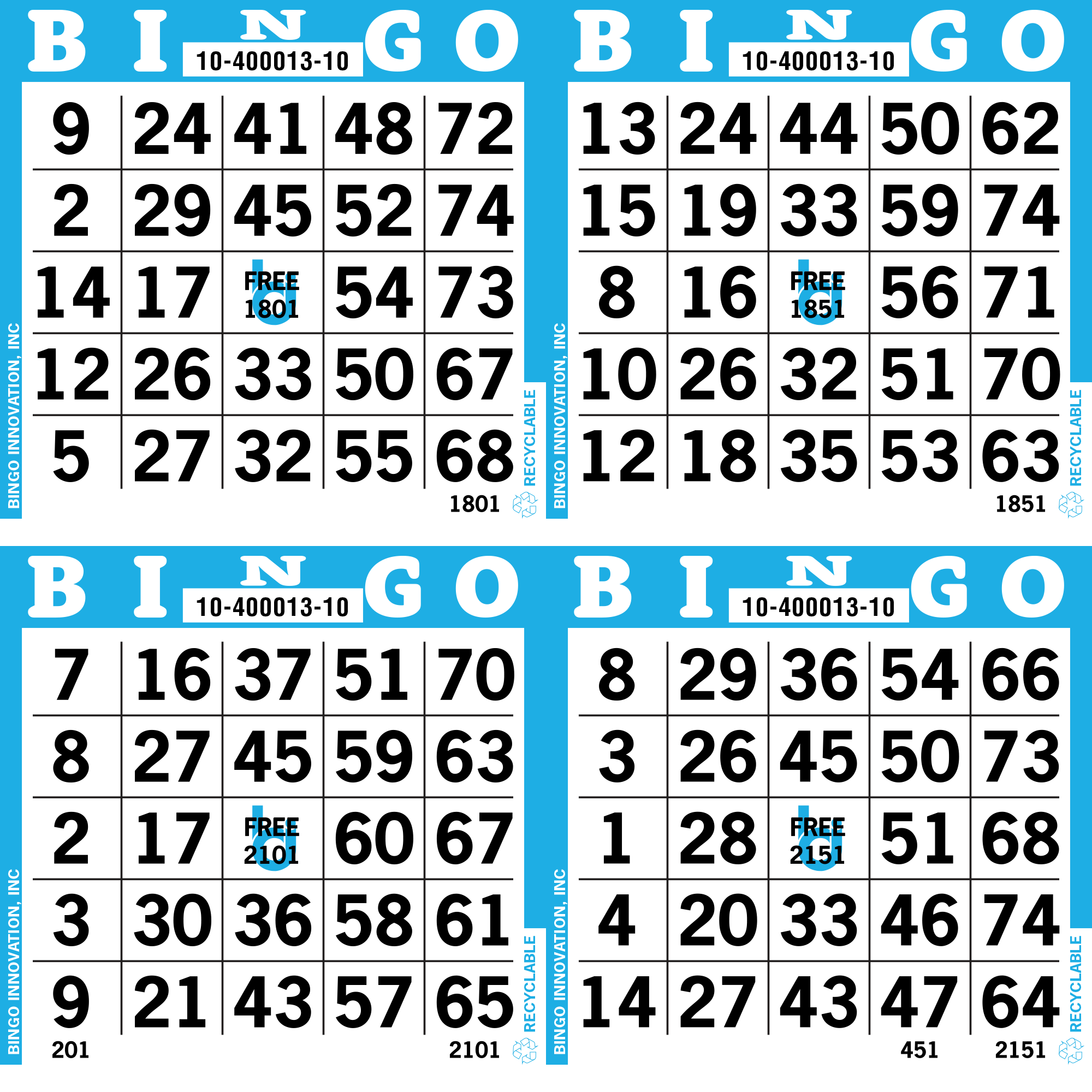4on Bingo Paper By The Bundle – Allied Bingo