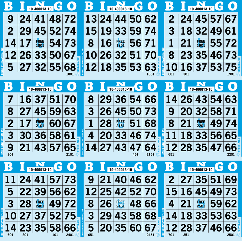 9on Tinted Bingo Paper By The Case 1,000 Sheets