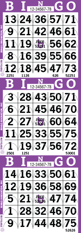 3on Pushout Bingo Paper by the Bundle 250 Sheets