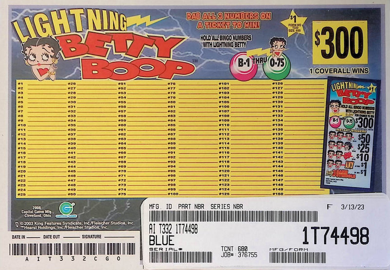 Lightning Betty Boop  (680 Count)