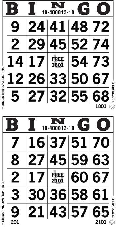 2on Bingo Paper By The Bundle