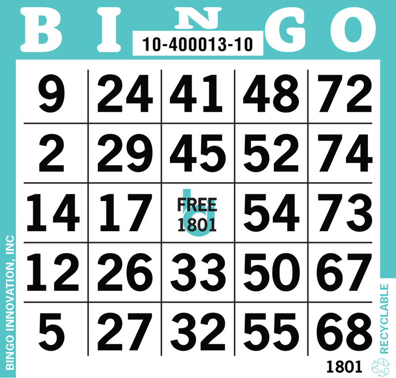 1on Bingo Paper By The Case 9,000 Sheets