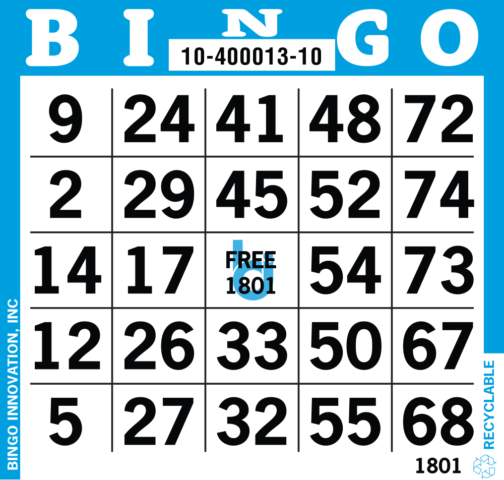 1on Bingo Paper By The Case 9,000 Sheets – Allied Bingo