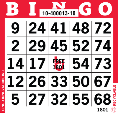 1on Bingo Paper By The Case 9,000 Sheets