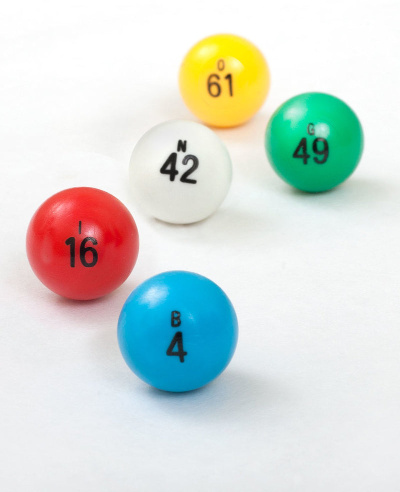 7/8" Plastic Non Window Bingo Balls