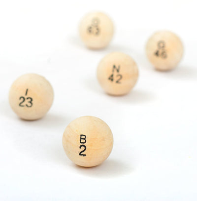 7/8" Wood Bingo Balls
