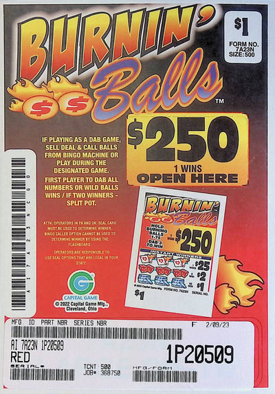 Burnin Balls $250  (500 Count)