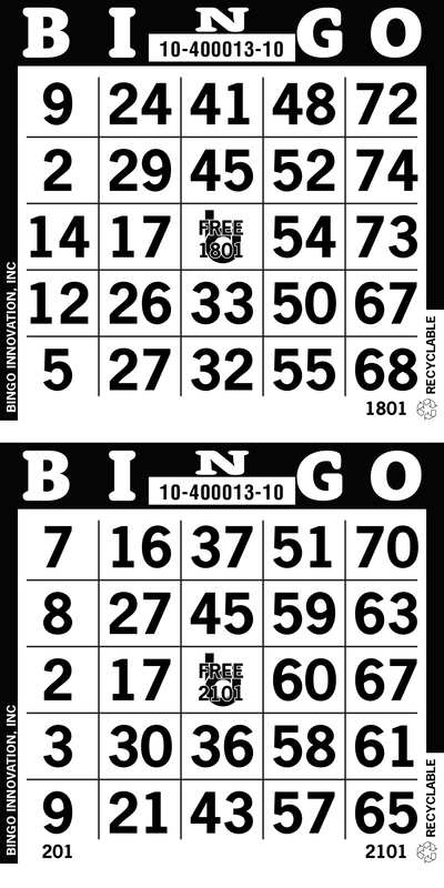 2on Bingo Paper By The Case 4,500 Sheets