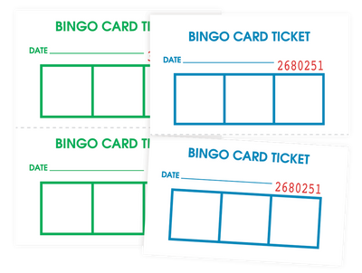 2 Part Bingo Admission Ticket By The Thousand