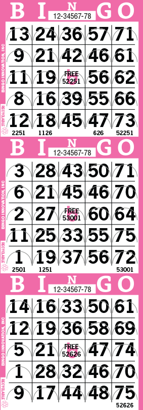 3on Pushout Bingo Paper by the Case 1,000 Sheets