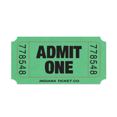 Admit One Single Roll Tickets
