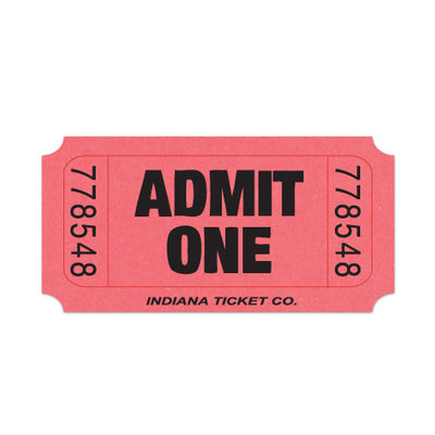 Admit One Single Roll Tickets