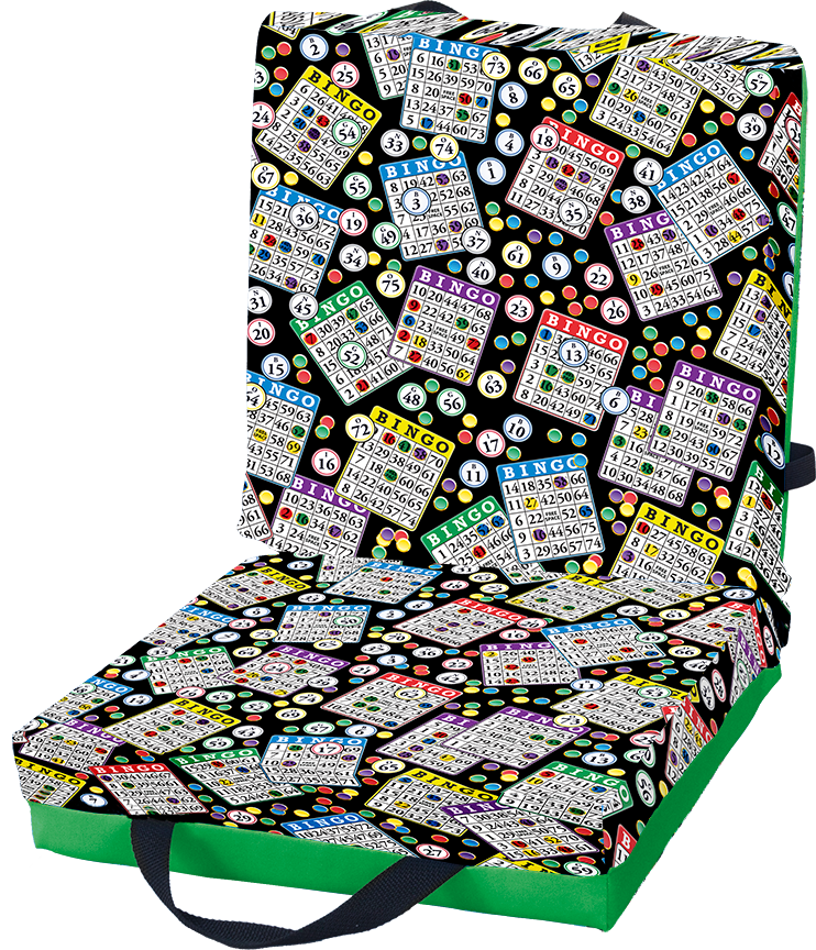 Bingo Seat Cushion - Lucky Bingo Print
