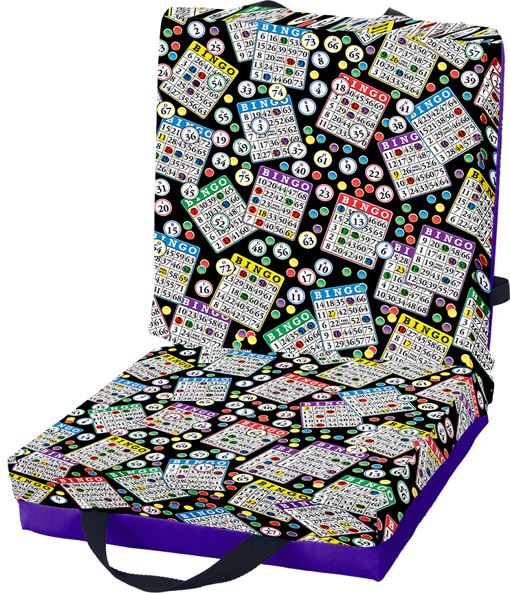 Classic Bingo Double Seat Cushion with Flap