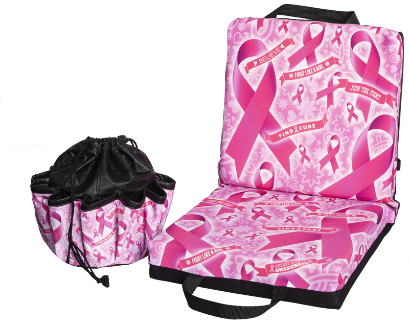 Pink Ribbon Deluxe Bingo Bag and Cushion Gift Set