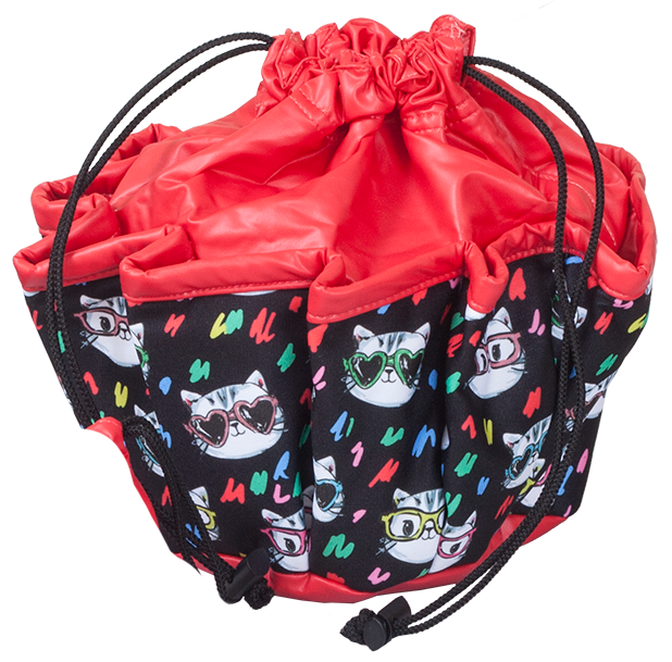 Cats with Glasses 10 Pocket Tote Bag