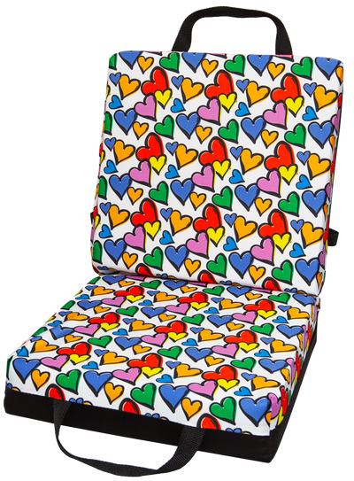 .com : Double Folding Bingo Seat Cushion w/Cushion Back