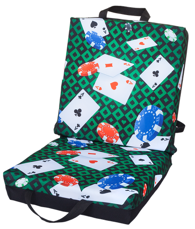 Chips and Cards Double Cushion