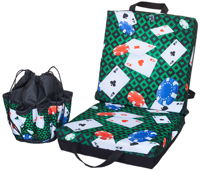 Chips and Cards Double Cushion & Tote Set