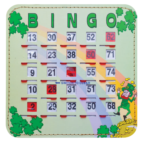 Shamrock Bingo Shutter Cards 10, Quick Clear